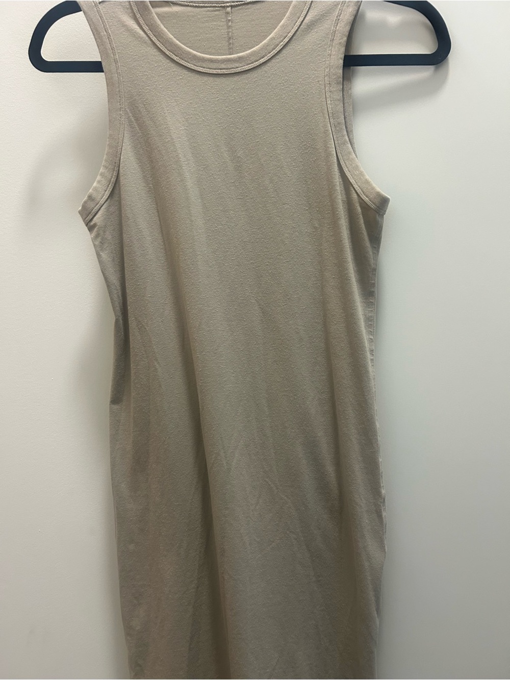 Lululemon Classic Cotton Fit Sleeveless Mini Dress in Beige